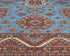 8x10 Blue Kazak Afghan Hand Knotted Geometric Wool Area Rug