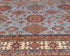 9x12 Gray Kazak Afghan Hand Knotted Geometric Wool Area Rug