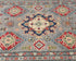 4x6 Gray Kuba Afghan Hand Knotted Wool Area Rug