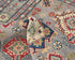 4x6 Gray Kuba Afghan Hand Knotted Wool Area Rug
