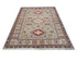 4x6 Gray Kuba Afghan Hand Knotted Wool Area Rug