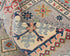 4x6 Gray Kuba Afghan Hand Knotted Wool Area Rug