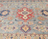 8x10 Gray Kuba Afghan Hand Knotted Wool Area Rug