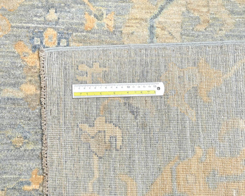 8x10 Gray Aryana Afghan Hand Knotted Veg Dye Wool Area Rug