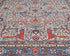 Alfombra afgana Aryana de lana teñida con vegetales, anudada a mano, de 9 x 12 pulgadas, color gris y azul