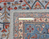 Alfombra afgana Aryana de lana teñida con vegetales, anudada a mano, de 9 x 12 pulgadas, color gris y azul
