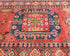 13 Ft Rusty Red Ersari Afghan Hand Knotted Veg Dye Wool Runner Rug