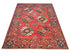 4x6 Red Ersari Afghan Hand Knotted Veg Dye Wool Area Rug