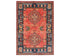 5x7 Red Blue Ersari Afghan Hand Knotted Veg Dye Wool Area Rug