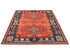 5x7 Red Blue Ersari Afghan Hand Knotted Veg Dye Wool Area Rug