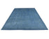 Alfombra tradicional afgana de lana teñida Chobi azul de 8 x 10 pies, hecha a mano