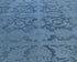 8x10 Blue Chobi Over Dye Afghan Hand Knotted Floral High Low Wool Area Rug