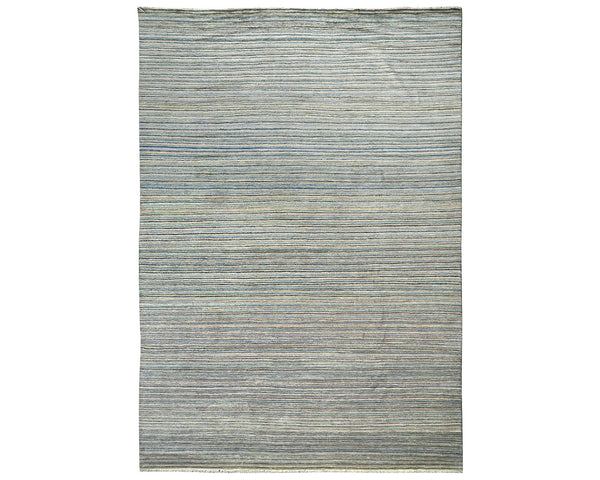 Alfombra afgana de lana anudada a mano multicolor Zeigler de 14 x 21