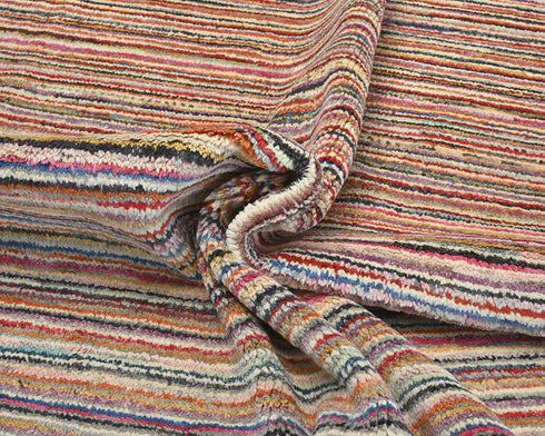 Alfombra marroquí multicolor de lana tejida a mano de 9 x 12 pulgadas