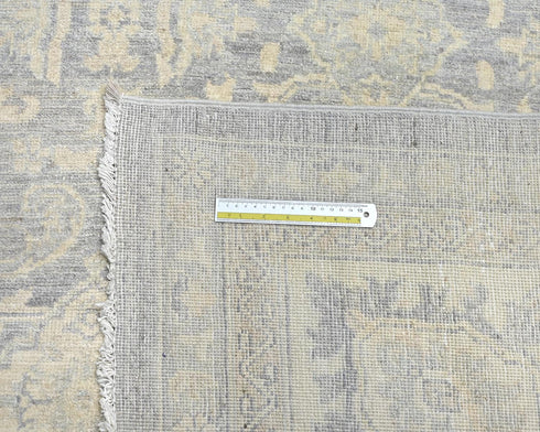 12x15 Zeigler Gray Afghan Hand Knotted Wool Area Rug