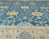9x12 Zeigler Blue Afghan Hand Knotted Wool Area Rug