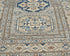 11 Ft Gray Kazak Afghan Hand Knotted Geometric Wool Runner Rug