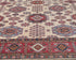 9x12 Beige Kazak Afghan Hand Knotted Geometric Wool Area Rug