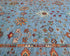 6x8 Blue Khurgeen Afghan Hand Knotted Wool Area Rug