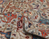 Alfombra afgana Aryana de lana teñida con vegetales, anudada a mano, de 9 x 12 pulgadas, color gris y azul