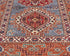 3x5 Gray Kazak Afghan Hand Knotted Geometric Wool Area Rug