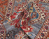 3x5 Gray Kazak Afghan Hand Knotted Geometric Wool Area Rug