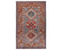 3x5 Gray Rust Kazak Afghan Hand Knotted Geometric Wool Area Rug
