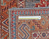3x5 Gray Rust Kazak Afghan Hand Knotted Geometric Wool Area Rug