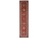 11 Feet Red Kazak Afghan Hand Knotted Wool Runner Rug