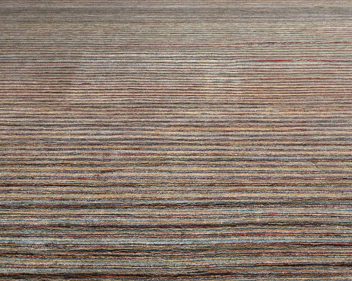 Alfombra afgana de lana anudada a mano multicolor Zeigler de 14 x 21