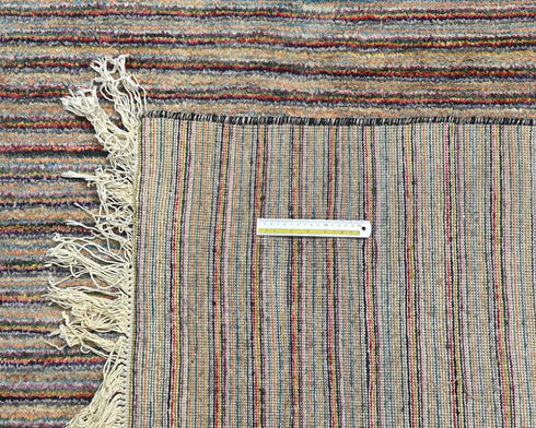 Alfombra afgana de lana anudada a mano multicolor Zeigler de 14 x 21