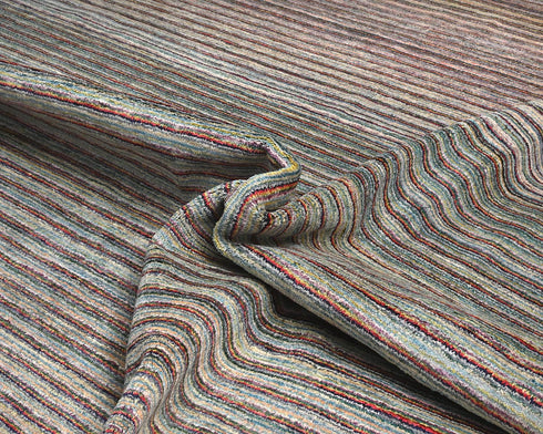 Alfombra afgana de lana anudada a mano multicolor Zeigler de 14 x 21