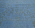9x12 Blue Chobi Over Dye Afghan Hand Knotted Floral Wool Area Rug