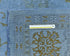 9x12 Blue Chobi Over Dye Afghan Hand Knotted Floral Wool Area Rug