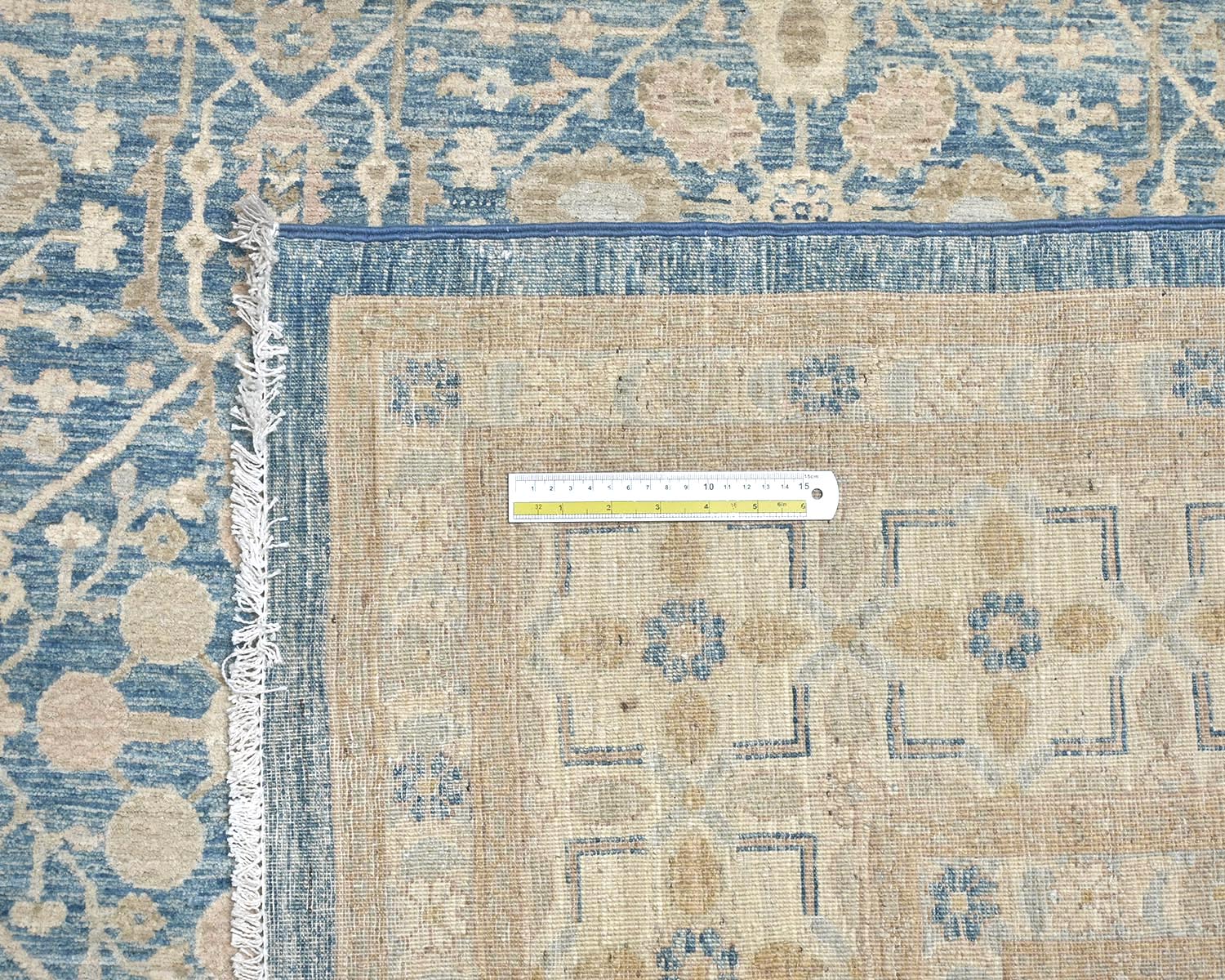 8x10 Blue Chobi Fine Quality Afghan Hand Knotted Wool Area Rug