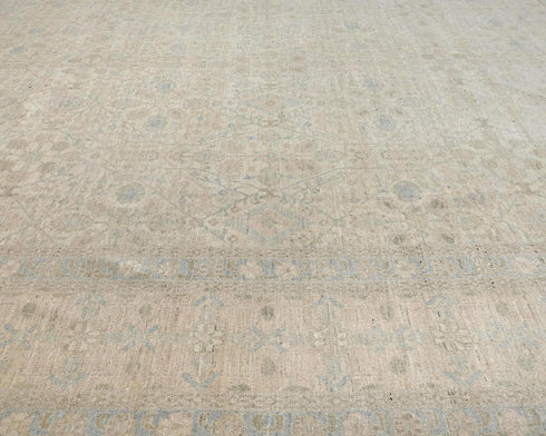 8x10 Chobi Fine Quality Beige Afghan Hand Knotted Wool Area Rug