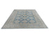 8x10 Blue Kazak Afghan Hand Knotted Geometric Wool Area Rug