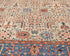9x12 Gray Blue Aryana Afghan Hand Knotted Veg Dye Wool Area Rug