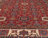 Red 9x12 Kazak Afghan Hand Knotted Geometric Wool Area Rug