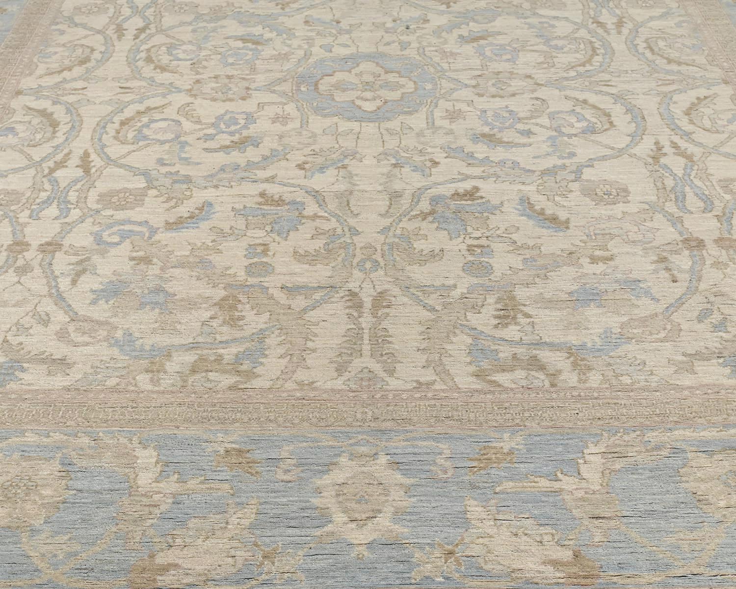 8x10 Chobi Fine Quality Beige Afghan Hand Knotted Wool Area Rug