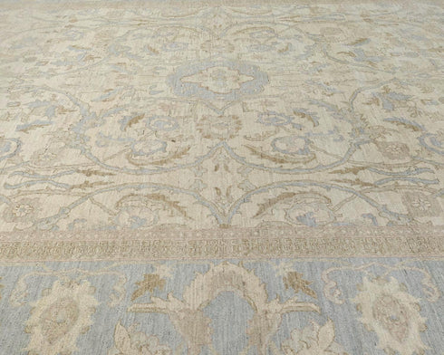 8x10 Chobi Fine Quality Beige Afghan Hand Knotted Wool Area Rug