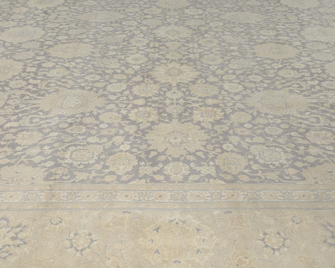 Gray 9x12 Oriental Persian Style Hand Knotted Wool Area Rug