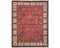 Alfombra afgana Aryana roja de lana teñida con vegetales, anudada a mano, de 9 x 12 pulgadas