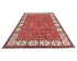 Alfombra afgana Aryana roja de lana teñida con vegetales, anudada a mano, de 9 x 12 pulgadas