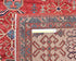 Alfombra afgana Aryana roja de lana teñida con vegetales, anudada a mano, de 9 x 12 pulgadas