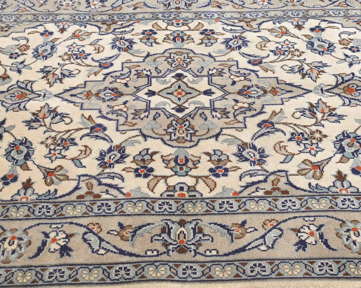 3x5 Oriental Persian Style Beige Hand Knotted Wool Area Rug