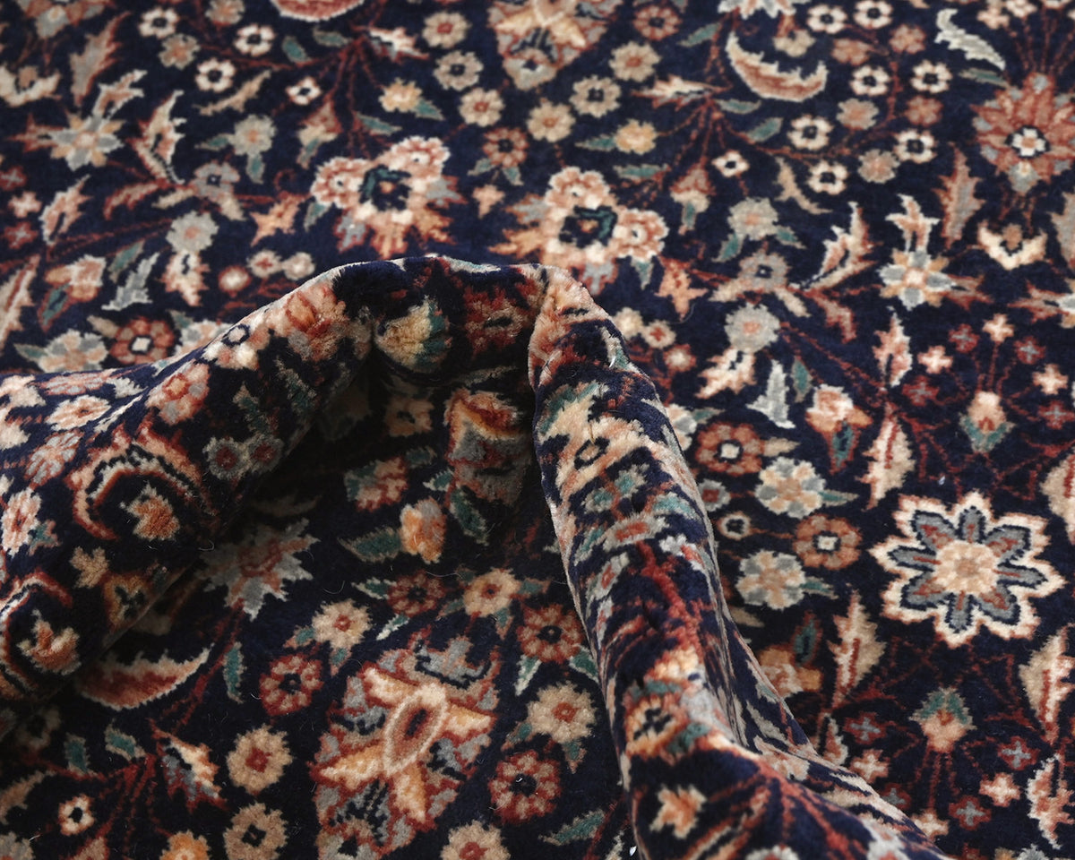 3x5 Oriental Navy Blue Persian Style Hand Knotted Wool Area Rug