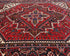 6x9 Red Vintage Heriz Persian Style Hand Knotted Wool Area Rug