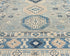 5x7 Kazak Gray Blue Afghan Hand Knotted Geometric Wool Area Rug