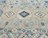 5x7 Kazak Gray Blue Afghan Hand Knotted Geometric Wool Area Rug